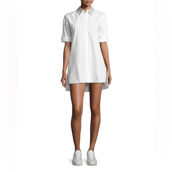 Alice + Olivia Dresses & Skirts - NWT Alice + Olivia Camron Stud Embellishments Collared Shirt Dress Tunic S